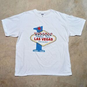Vintage Las Vegas Nevada 100th Anniversary Fabulous Sign T-shirt - Size XL